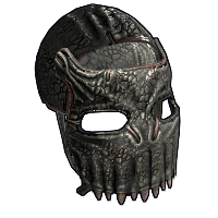 Black Alligator Metal Facemask