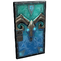Glacial Visage Metal Door