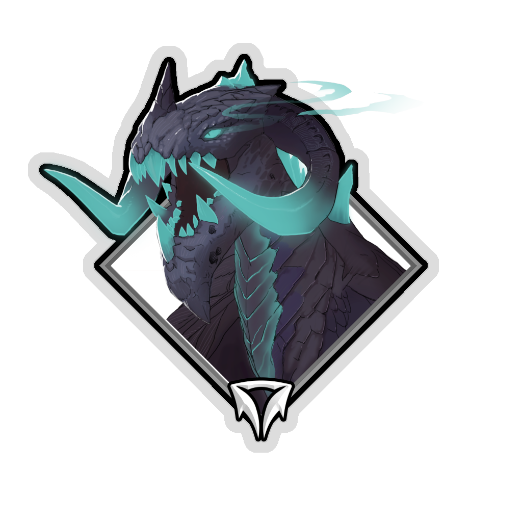 Glitter Crownfall Sticker - Zaug