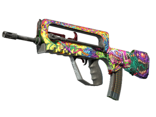 FAMAS | Bad Trip (Battle-Scarred)