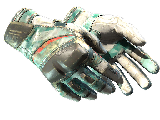 ★ Moto Gloves | Spearmint (Battle-Scarred)