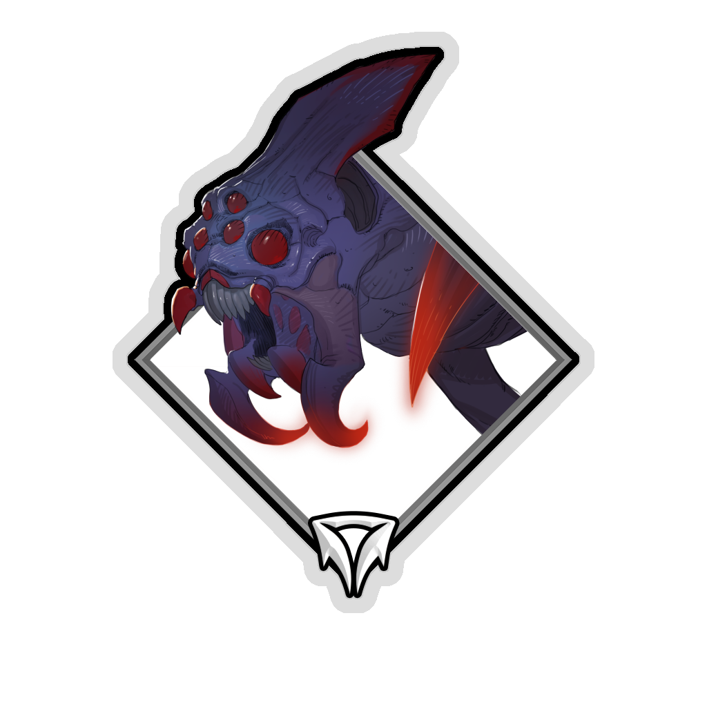Glitter Crownfall Sticker - Broodmother
