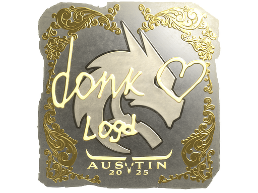 Sticker | donk (Gold) | Austin 2025