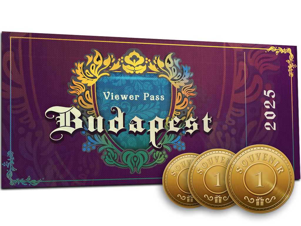Budapest 2025 Viewer Pass + 3 Souvenir Tokens