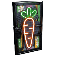 Neon Carrot Door