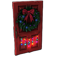 Christmas Wooden Door