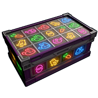 Neon Bunnies Large Wooden Box